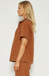 COTTON BUTTON UP